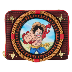 Loungefly One Piece Luffy Zip Around Wallet Hard Tag