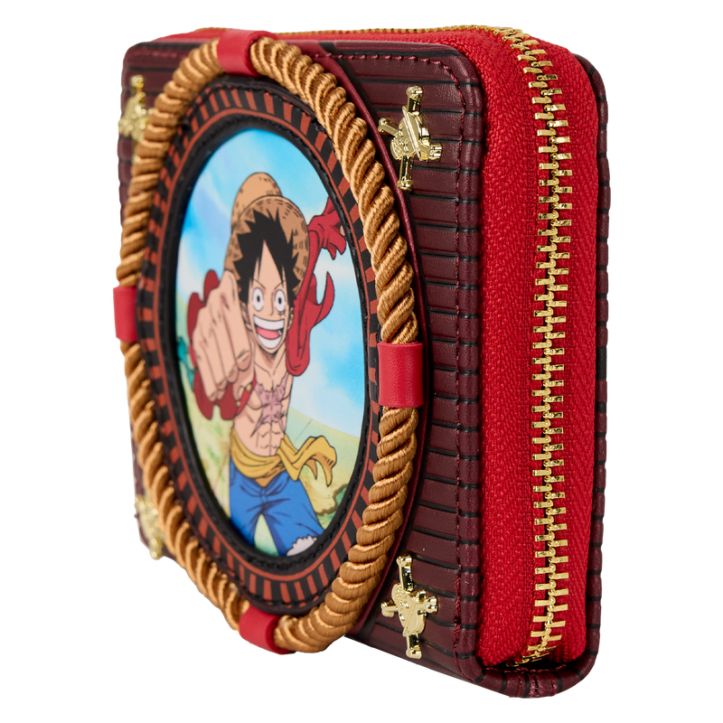 Loungefly One Piece Luffy Zip Around Wallet Hard Tag