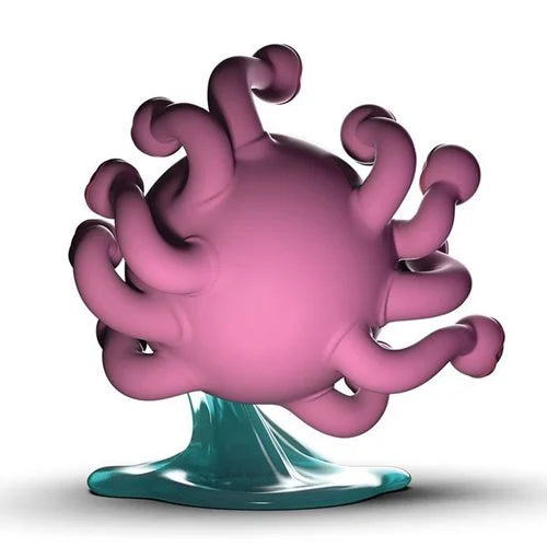 Kidrobot Dungeons & Dragons Beholder Glow-in-the-Dark Edition 7-Inch Resin Statue D&D