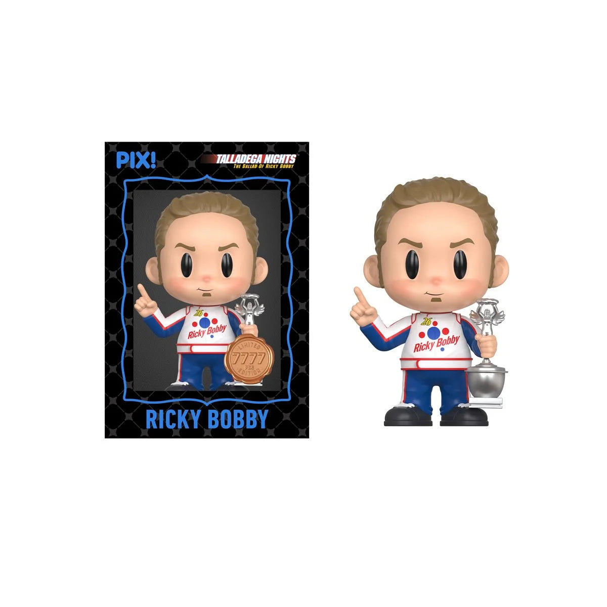 ThrillJoy Talladega Nights Ricky Bobby with Trophy Pix! Vinyl Figure LE7777 Sealed Random Chase (Copy)