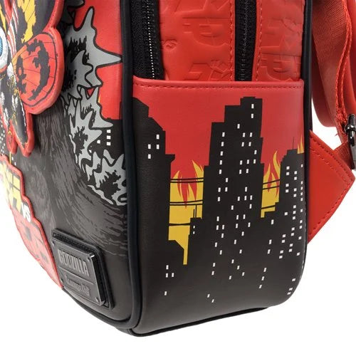 Loungefly Godzilla vs. Mothra Midsize Backpack - Entertainment Earth Exclusive Hard Tag