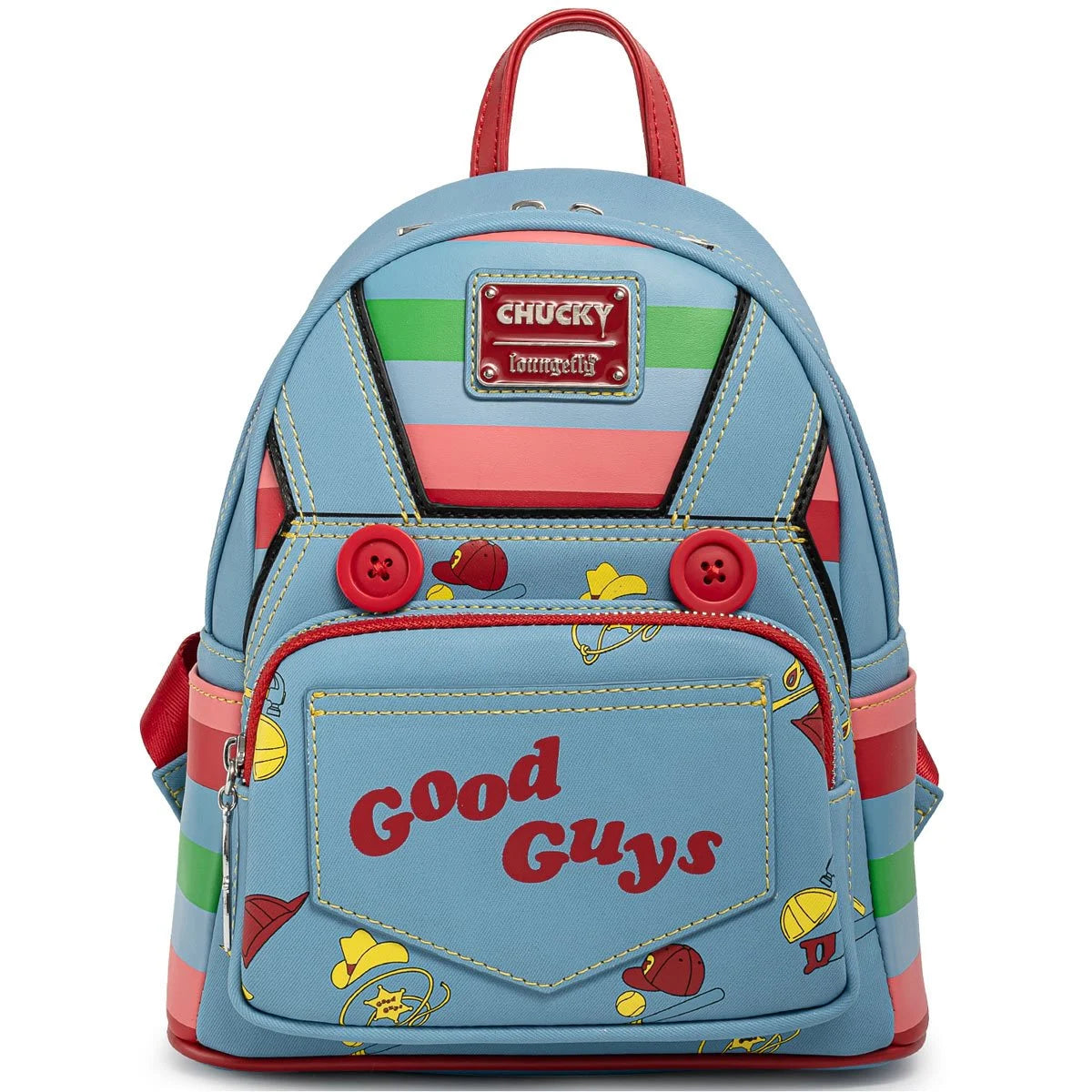 Loungefly Child's Play Chucky Cosplay Horror Mini-Backpack Hard Tag