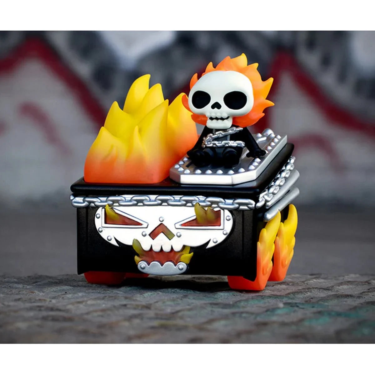 Ghost Rider Dumpster Fire Marvel Vinyl Figure 100 Percent Soft Dumpster Fire