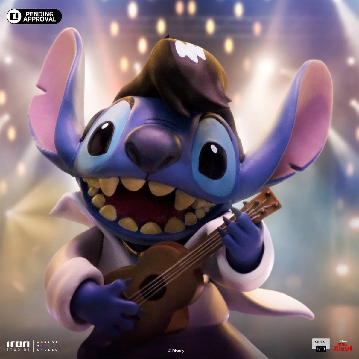 Iron Studios Lilo & Stitch Stitch King of Rock Version 1:10 Art Scale Limited Edition Statue