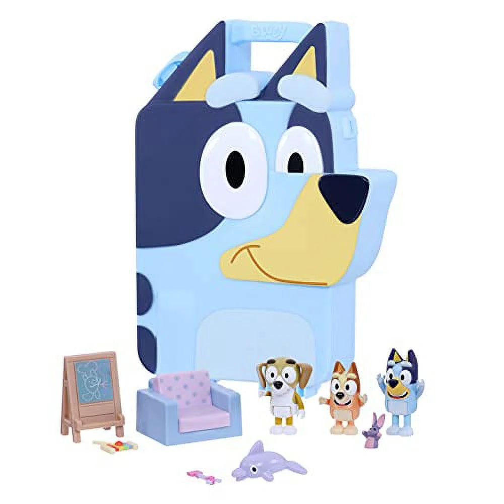 Bluey Deluxe Collector Case with Bluey and Friends 2.5-3 in Figures and Accessories Ages 3+