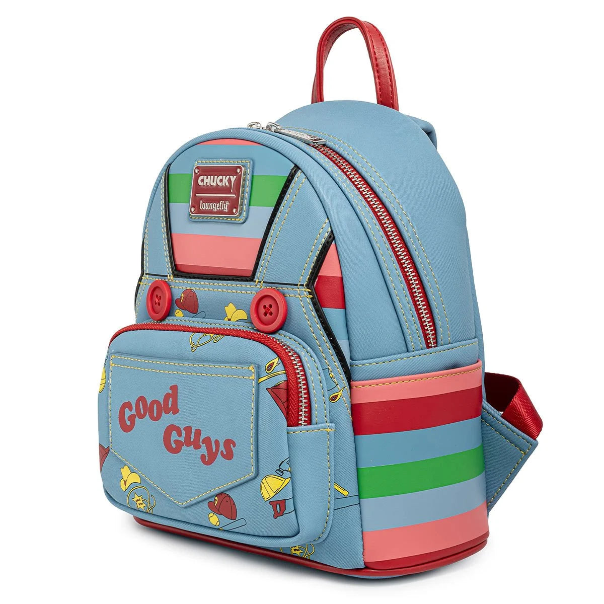 Loungefly Child's Play Chucky Cosplay Horror Mini-Backpack Hard Tag