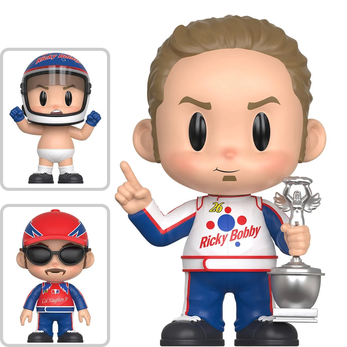 ThrillJoy Talladega Nights Ricky Bobby with Trophy Pix! Vinyl Figure LE7777 Sealed Random Chase (Copy)