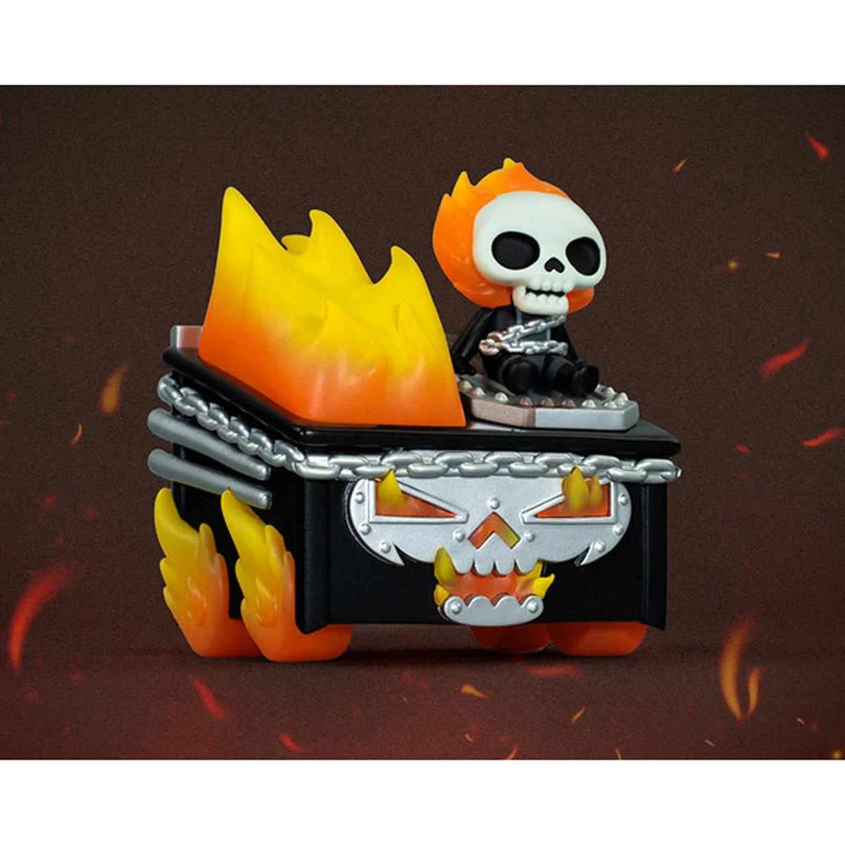 Ghost Rider Dumpster Fire Marvel Vinyl Figure 100 Percent Soft Dumpster Fire