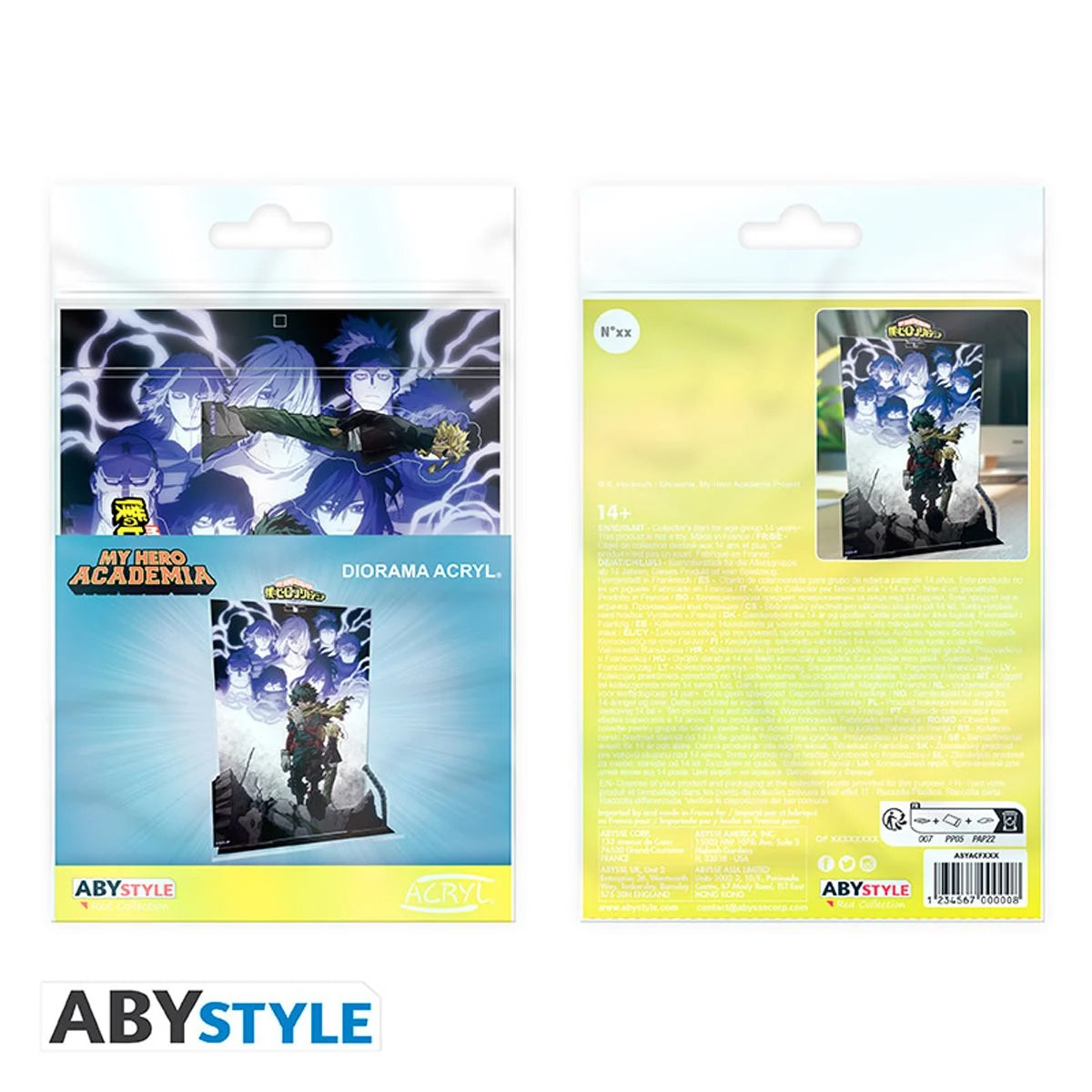 My Hero Academia Deku & All Might Acryl Diorama by Abysse America