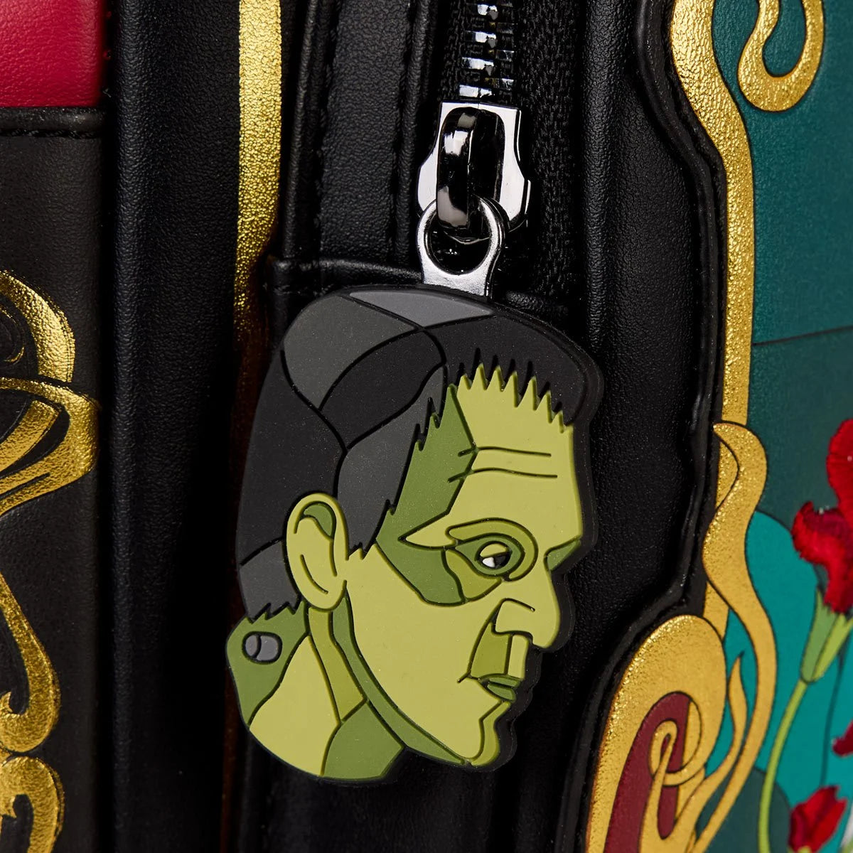 Loungefly Universal Monsters Bride of Frankenstein Stained Glass Mini-Backpack Hard Tag