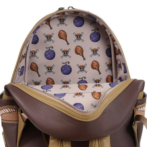 Loungefly One Piece Wanted Dead or Alive Monkey D. Luffy Mini-Backpack - Entertainment Earth Exclusive Hard Tag
