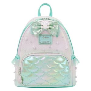 Loungefly Disney The Little Mermaid Ariel Iridescent Pearl Mini-Backpack Hard Tag