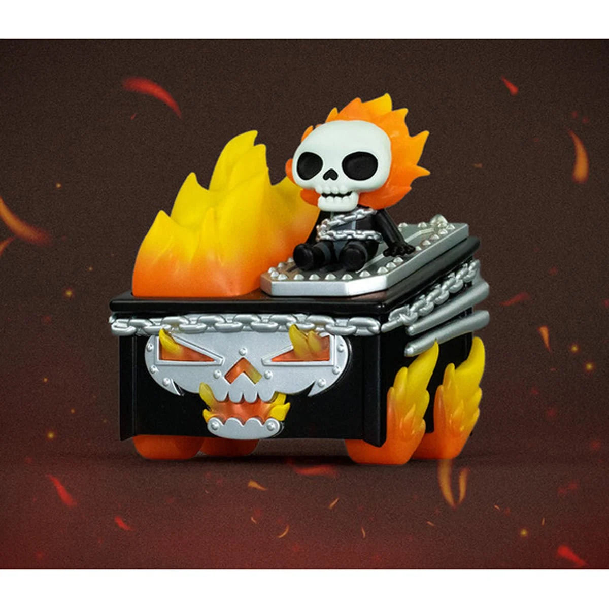 Ghost Rider Dumpster Fire Marvel Vinyl Figure 100 Percent Soft Dumpster Fire