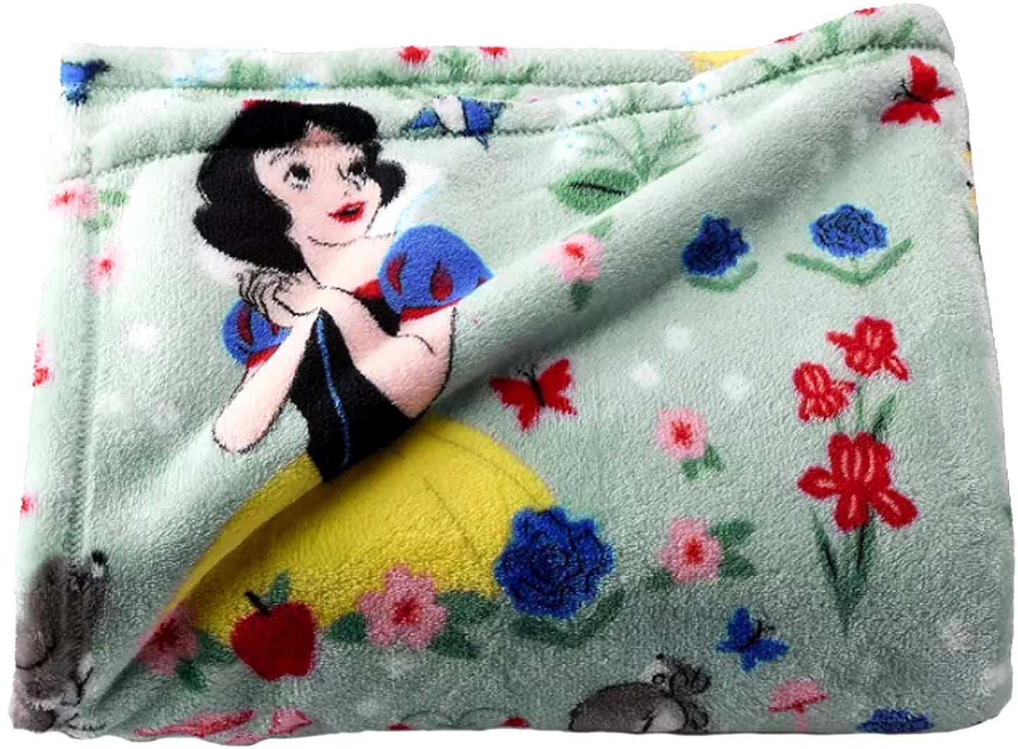 Snow White Critters Disney's Oversized 5ft x 6ft Supersoft Printed Plush Throw by The Big One