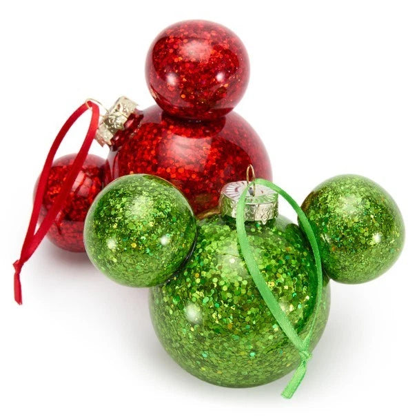 Disney Mickey Mouse Icon Holiday Christmas Ornament Set of 4 Limited Edition